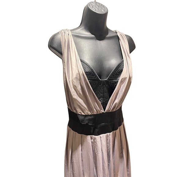 Amanda Wakeley women’s vintage gown silk Champaign & black medium - Picture 4 of 5